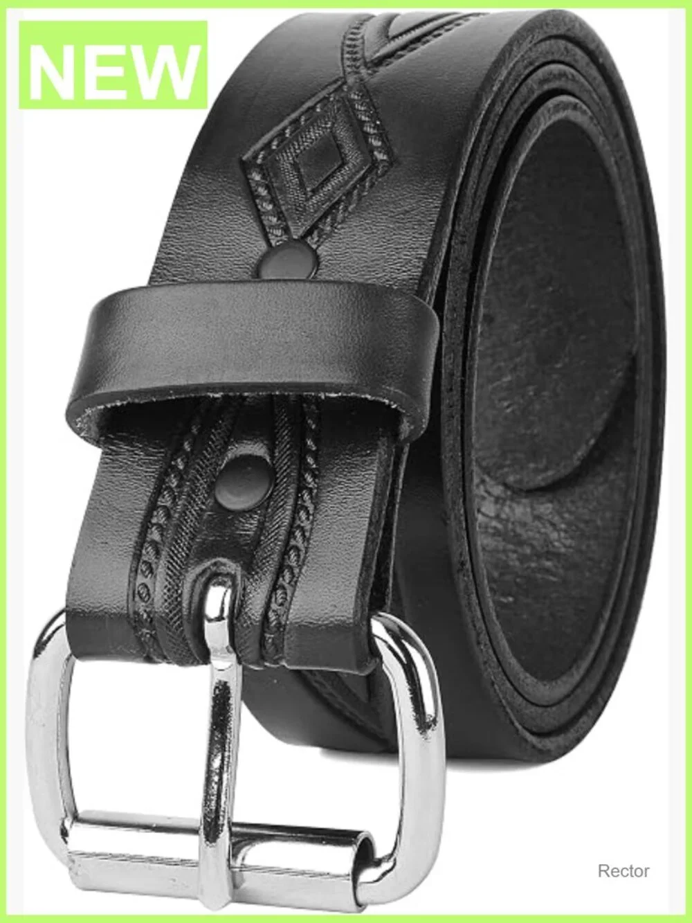 Full Grain Distressed Leather Belt, 1.5